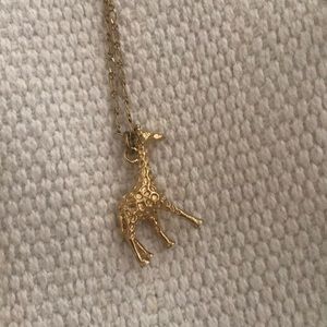 Long Gold Giraffe Necklace
